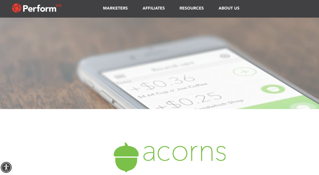 Acorn Investing affiliate program image